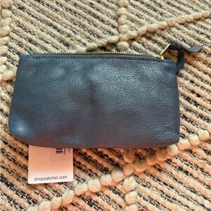 Soft indigo pencil pouch from Satchel of Savanna Leather Coin Pouch